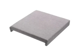 Klemmkissen Madagaskar grau Stoff B/H/T: ca. 45x6x42 cm