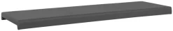 Klemmkissen Malawi grau Kunstleder B/H/T: ca. 130x6x42 cm