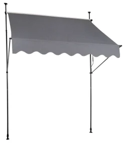 Klemm-Markise Amrum grau B/L: ca. 195x120 cm