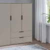 Kombikommode Easy Plus Black Sahara grau B/H/T: ca. 130x140x40 cm
