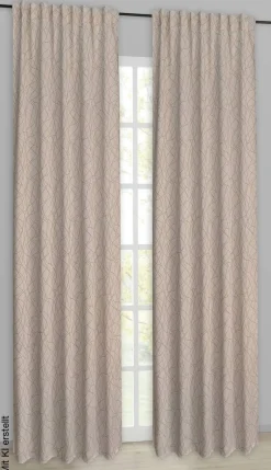 Kombivorhang Doreen beige B/L: ca. 135x245 cm