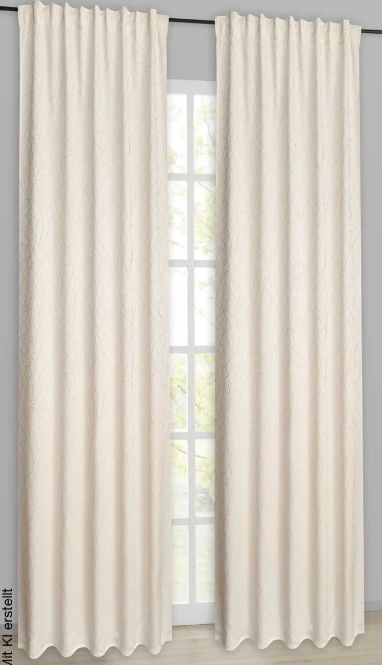 Kombivorhang Doreen champagner B/L: ca. 135x245 cm