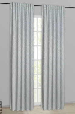 Kombivorhang Doreen silber B/L: ca. 135x245 cm