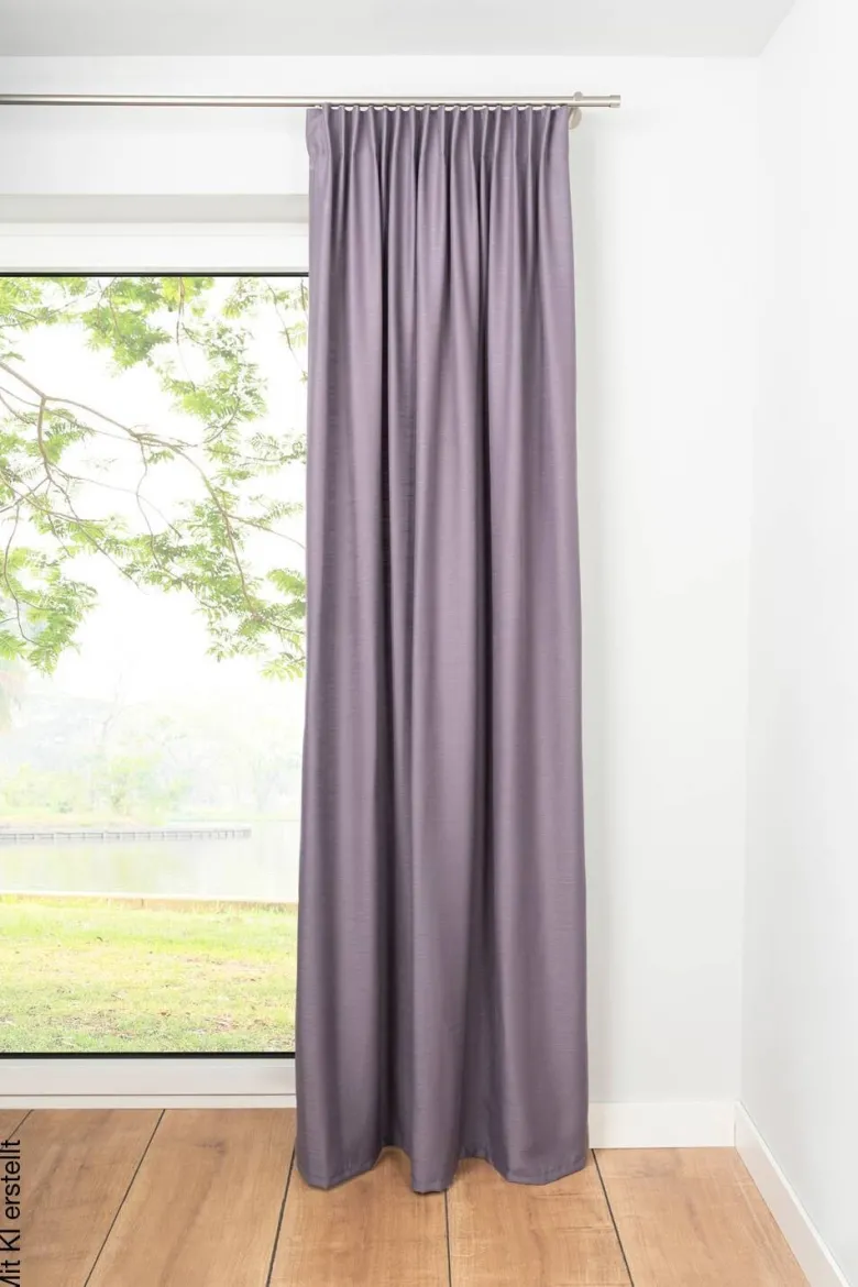 Kombivorhang 2er Pack Balance brombeer B/L: ca. 135x245 cm