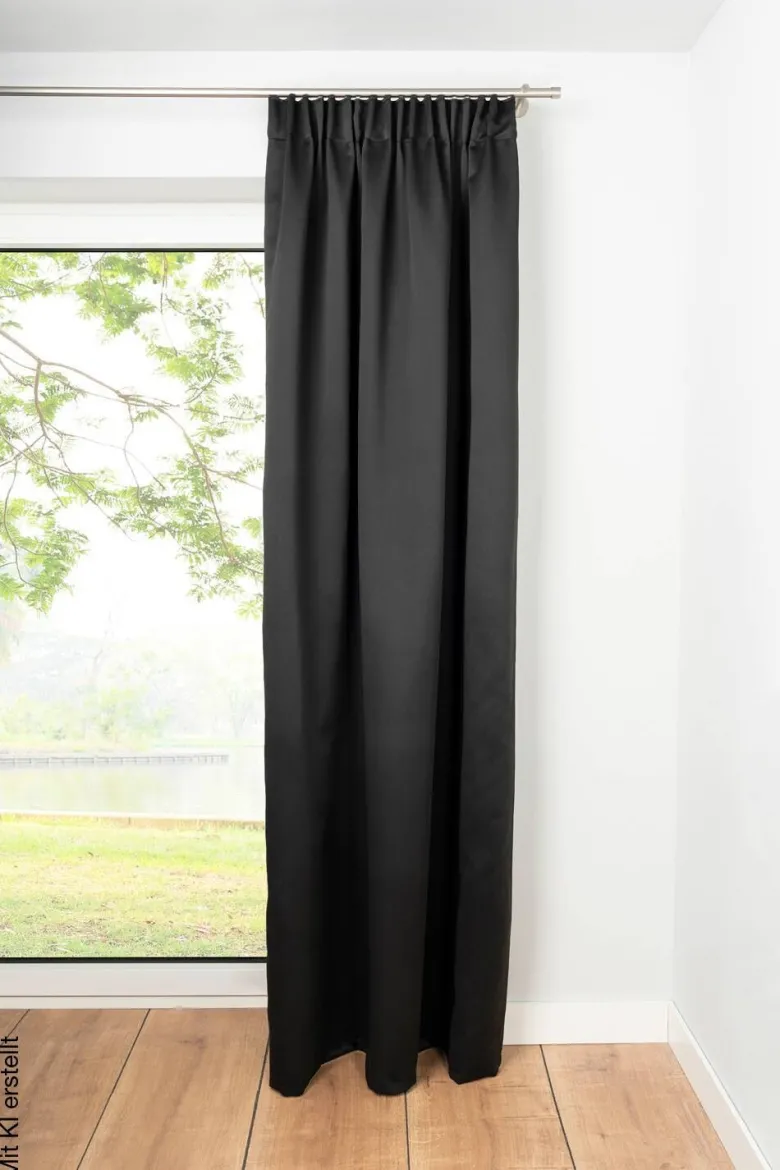 Kombivorhang 2er Pack DAY u.NIGHT schwarz B/L: ca. 135x300 cm