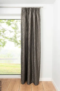 Kombivorhang 2er Pack Stream taupe B/L: ca. 135x245 cm