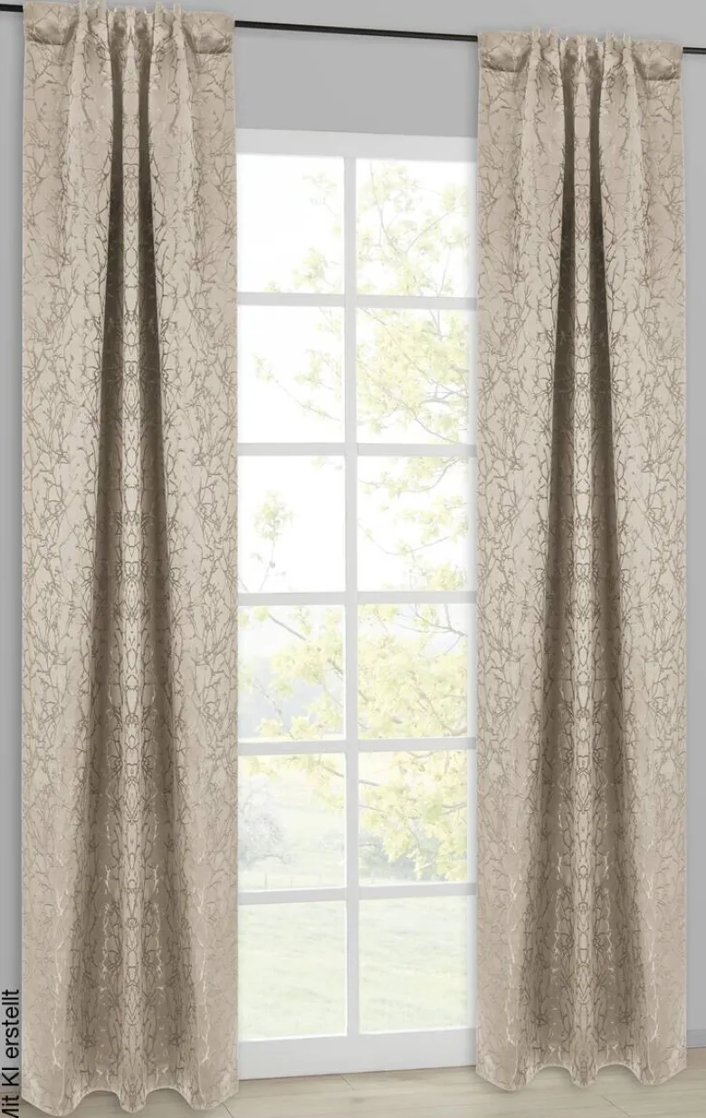Kombivorhang Filipa beige B/L: ca. 140x245 cm