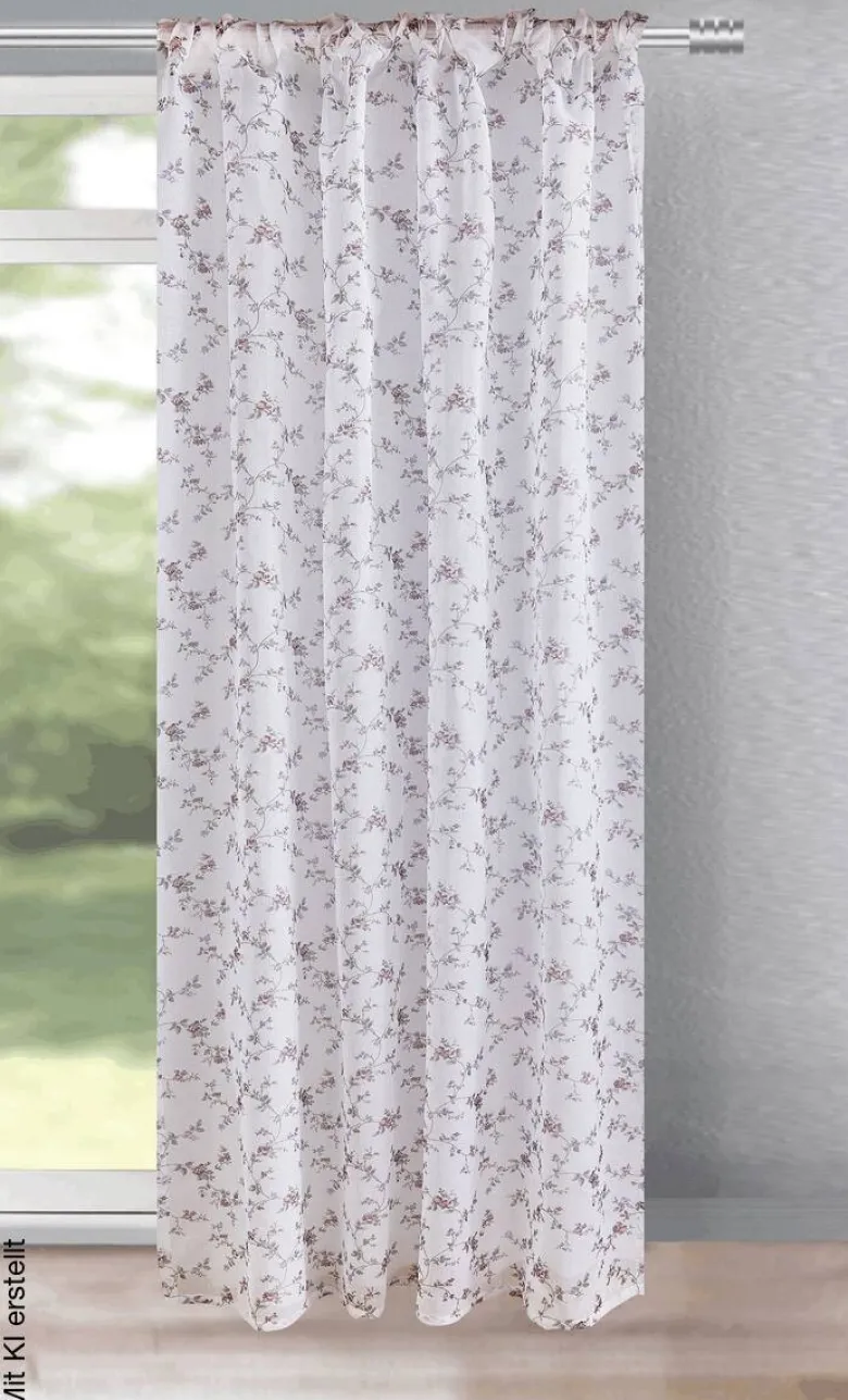 Kombivorhang Florina weiß B/L: ca. 140x245 cm