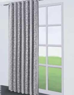 Kombivorhang Gizem silber B/L: ca. 140x245 cm