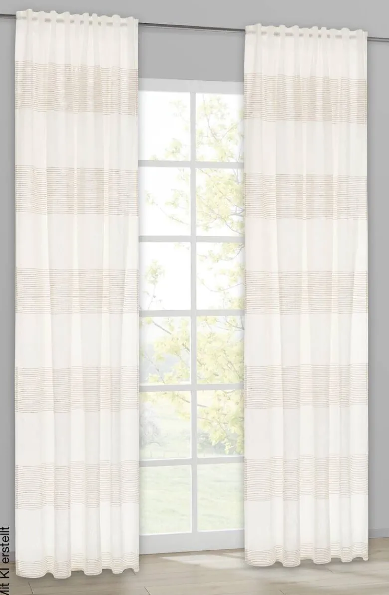 Kombivorhang Rachel beige B/L: ca. 140x245 cm