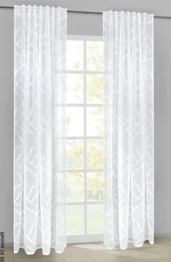 Kombivorhang Rita weiß B/L: ca. 140x245 cm
