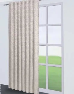 Kombivorhang Sibel beige B/L: ca. 140x245 cm