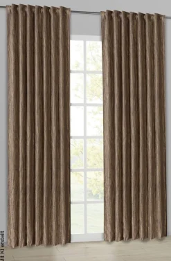 Kombivorhang Svenja braun B/L: ca. 140x245 cm