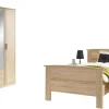 Komfortbett Eiche Sonoma Nachbildung weiß B/H/T: ca. 115x89,5x203 cm Liegefläche B/L: ca. 100x200 cm