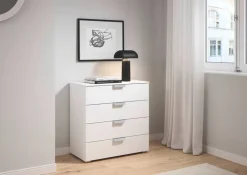 Kommode Aditio Alpinweiß B/H/T: ca. 80x81x42 cm