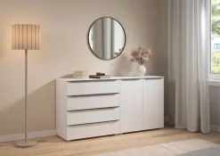 Kommode Aldono Deluxe Alpinweiß B/H/T: ca. 160x81x42 cm