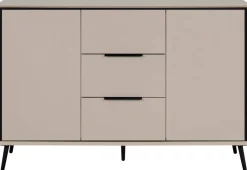 Kommode Arona sand schwarz B/H/T: ca. 135x90x38 cm