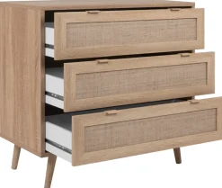 Kommode Bali Eiche Sonoma Nachbildung B/H/T: ca. 80x80x40 cm
