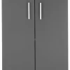 Kommode BC 1040 Eiche Viking Nachbildung dunkelgrau B/H/T: ca. 60x84x35 cm