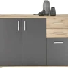 Kommode BC 1040 Eiche Viking Nachbildung dunkelgrau B/H/T: ca. 120x84x35 cm