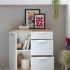 Kommode BC 1035 weiß Eiche Artisan Nachbildung B/H/T: ca. 96x86x38 cm