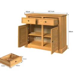 Kommode Breda honig B/H/T: ca. 107x89x42 cm