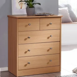 Kommode buche Alu Optik B/H/T: ca. 60x70x35 cm