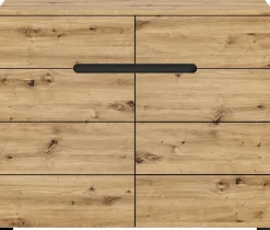 Kommode CANU edles Basaltgrau Nachbildung Eiche Artisan Nachbildung B/H/T: ca. 100x81x40 cm