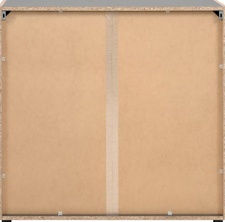 Kommode Cento anthrazit Eiche Artisan Oak Nachbildung B/H/T: ca. 89x83x35 cm