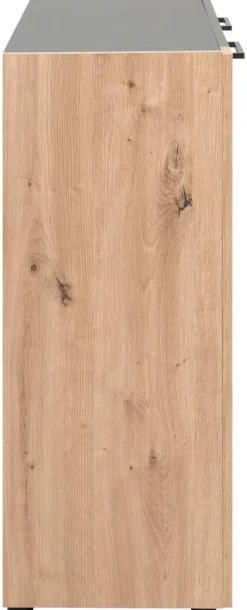 Kommode Cento anthrazit Eiche Artisan Oak Nachbildung B/H/T: ca. 89x83x35 cm