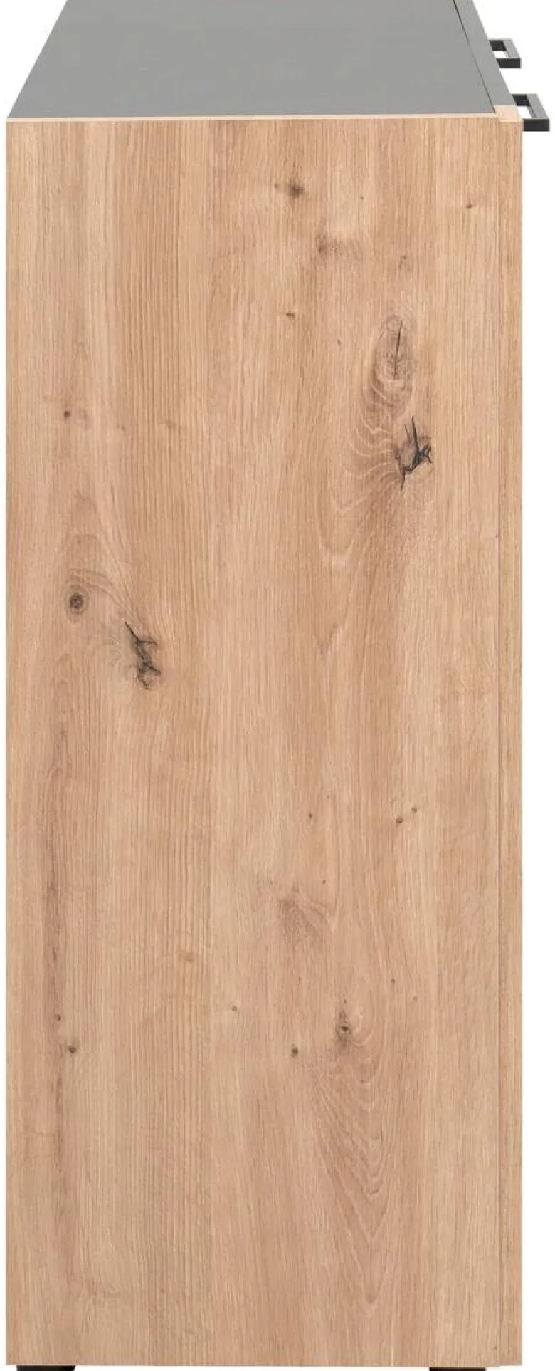 Kommode Cento anthrazit Eiche Artisan Oak Nachbildung B/H/T: ca. 89x83x35 cm