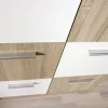Kommode Egadi Eiche Sonoma Nachbildung weiß B/H/T: ca. 77x115x30 cm