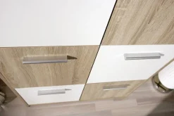 Kommode Egadi Eiche Sonoma Nachbildung weiß B/H/T: ca. 77x115x30 cm