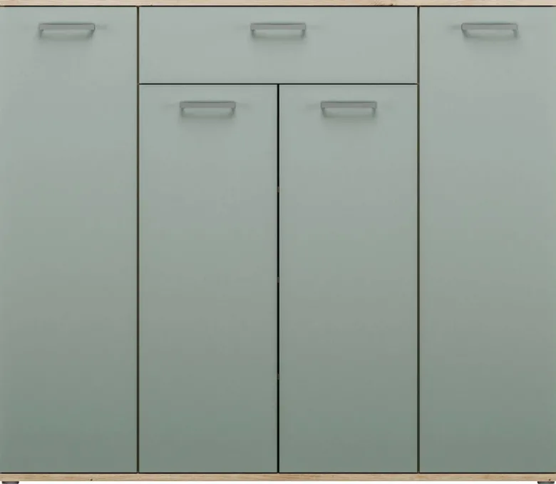 Kommode Eiche Artisan Nachbildung salbei B/H/T: ca. 139x121x35 cm