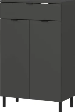 Kommode 1981-547 Graphit Optik B/H/T: ca. 60x97x34 cm