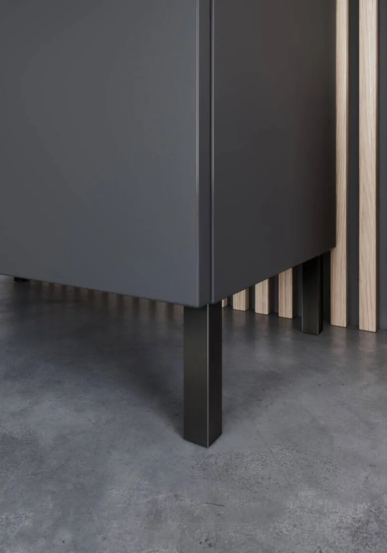Kommode 1981-547 Graphit Optik B/H/T: ca. 60x97x34 cm