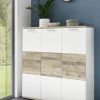 Kommode Hugo weiß Old Wood hell Nachbildung B/H/T: ca. 116x122x38 cm
