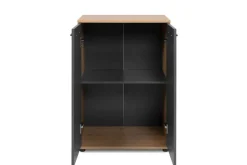 Kommode Kerry 01B Eiche Artisan Nachbildung anthrazit B/H/T: ca. 60x85x35 cm