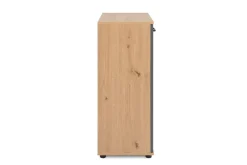 Kommode Kerry 01B Eiche Artisan Nachbildung anthrazit B/H/T: ca. 60x85x35 cm