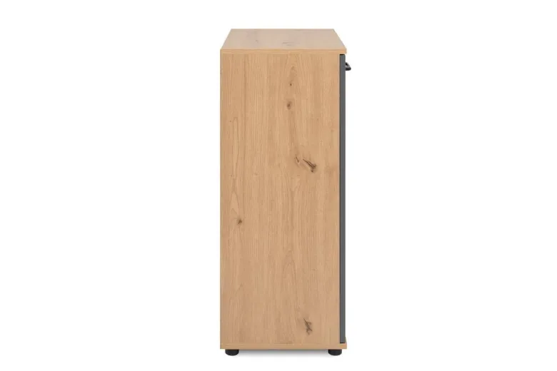 Kommode Kerry 01B Eiche Artisan Nachbildung anthrazit B/H/T: ca. 60x85x35 cm