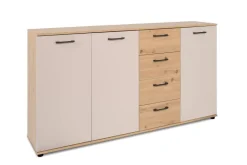 Kommode Kerry 51B Eiche Artisan Nachbildung Kaschmir B/H/T: ca. 160x85x35 cm
