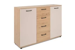 Kommode Kerry 01C Eiche Artisan Nachbildung Kaschmir B/H/T: ca. 120x85x35 cm