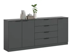 Kommode KOPENHAGEN anthrazit B/H/T: ca. 185x79x35 cm