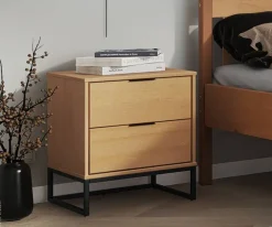 Kommode Luna 2S Oak B/H/L: ca. 45x58,6x50 cm