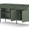 Kommode MAGGIORE grün dunkel B/H/T: ca. 154,2x82,5x39 cm
