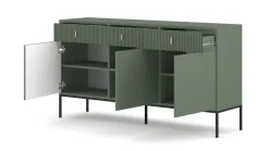 Kommode MAGGIORE grün dunkel B/H/T: ca. 154,2x82,5x39 cm