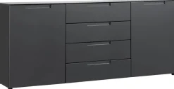 Kommode Mailand anthrazit B/H/T: ca. 180x79x40 cm