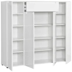 Kommode Mailand 24 weiß weiß Hochglanz B/H/T: ca. 135x120x34 cm
