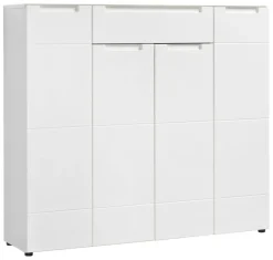 Kommode Mailand 24 weiß weiß Hochglanz B/H/T: ca. 135x120x34 cm