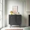 Kommode MAZOMA schwarz gold Optik B/H/T: ca. 79x82x39 cm